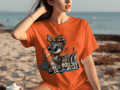 Kinda Boujee Kinda Broke Duck Graphic T-Shirt