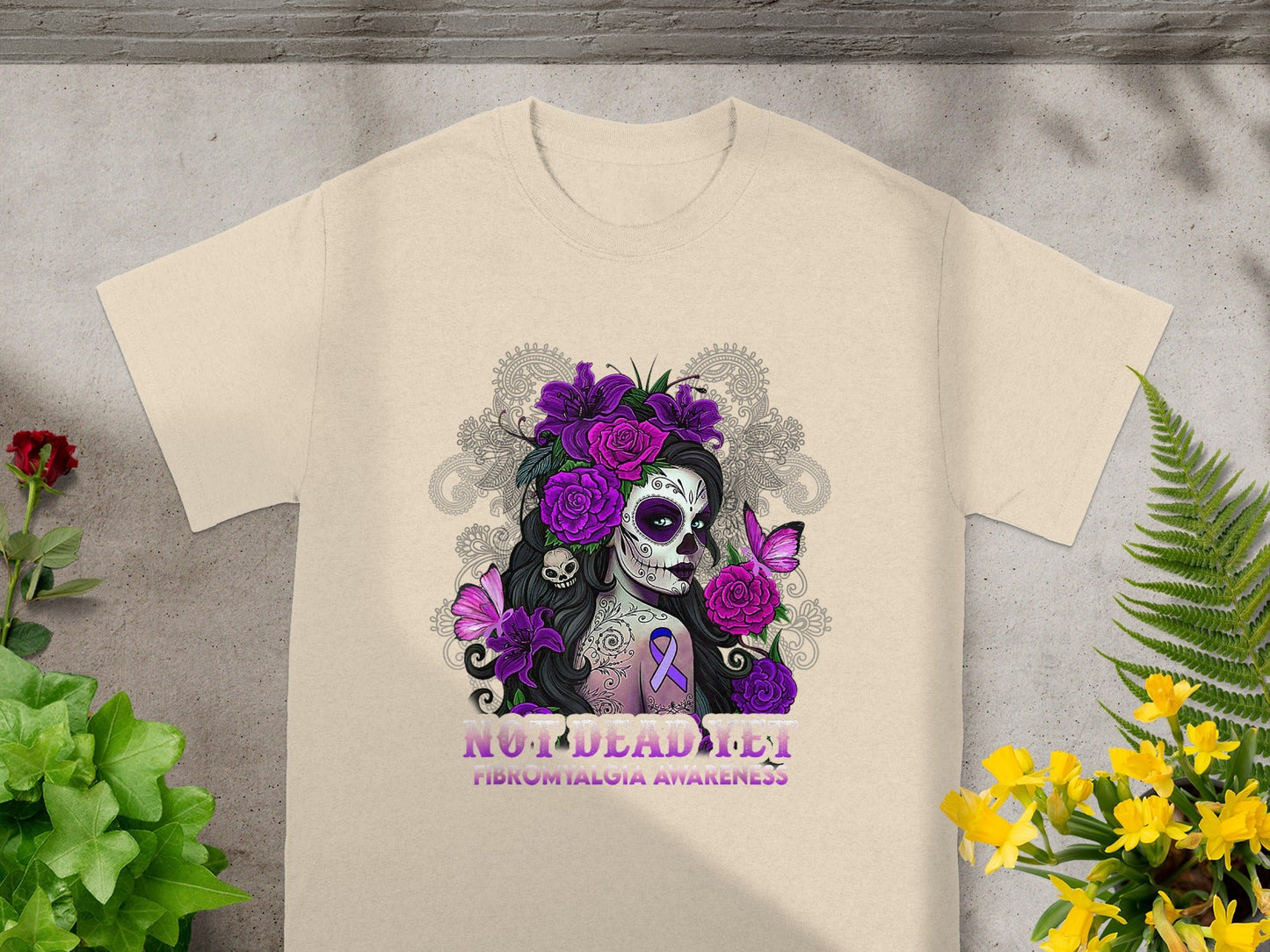 Not Dead Yet Fibromyalgia Awareness T-shirt