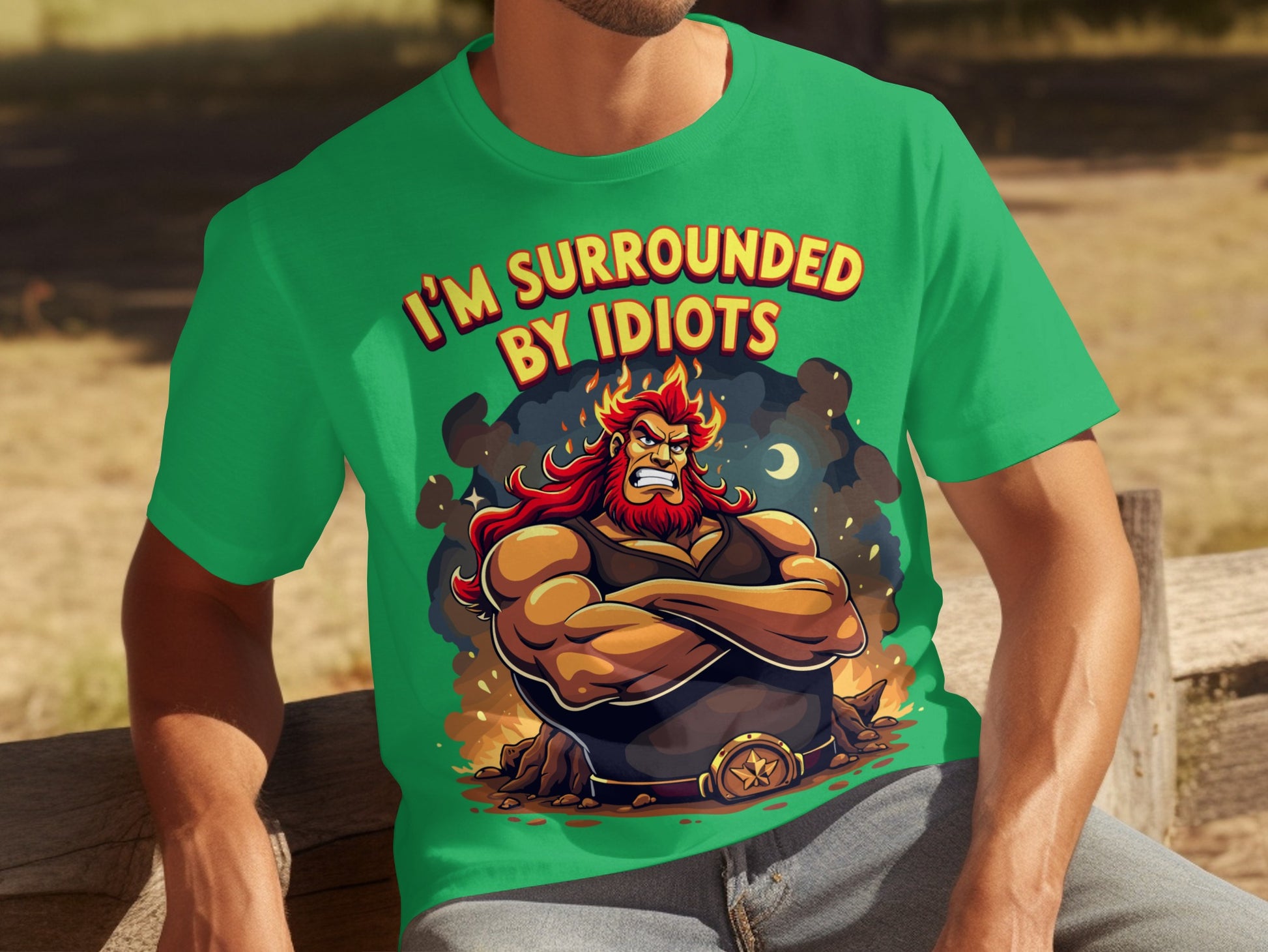 I'm Surrounded by Idiots Funny Graphic T-Shirt