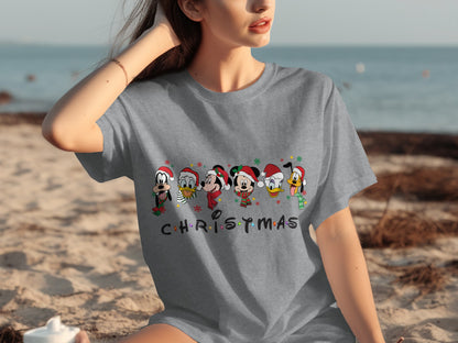 Holiday Cartoon Characters Christmas Themed Shirt
