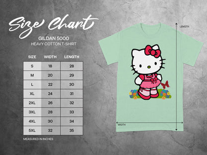 Hello Kitty Gildan 5000 Light Green T-Shirt product type