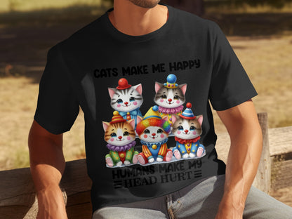 Cats Make Me Happy Humans Make My Head Hurt product