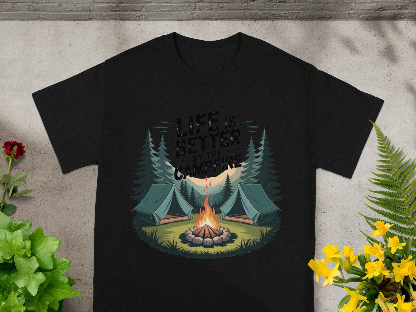 Life is Better by the Campfire Graphic T-shirt