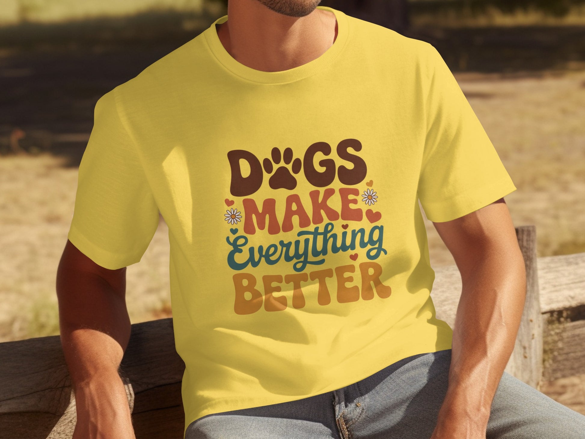 Dogs Make Everything Better Graphic T-shirt
