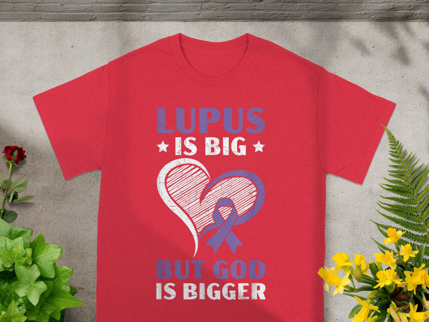 Lupus Is Big But God Is Bigger Awareness Shirt