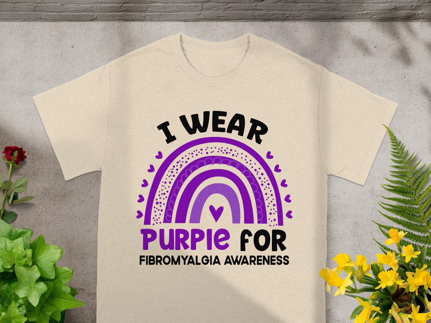 I Wear Purple for Fibromyalgia Awareness T-Shirt