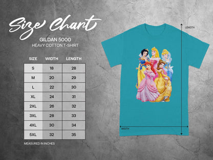 Disney Princesses GILDAN 5000 T-SHIRT product type