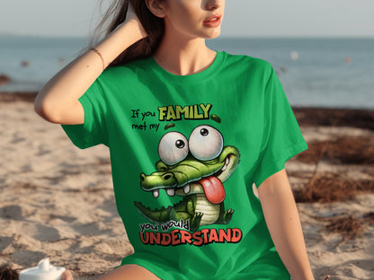 Funny Cartoon Crocodile Family Shirt You Would Understand