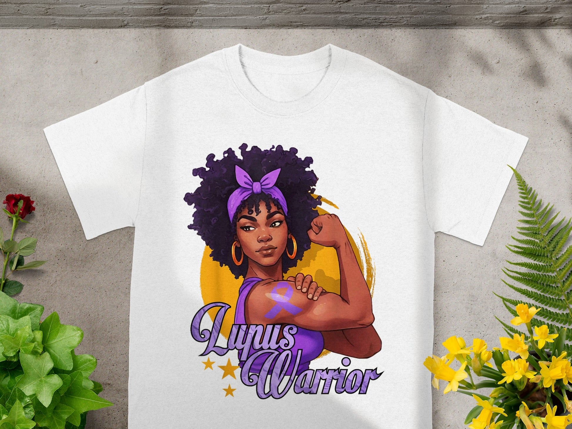 Lupus Warrior Graphic Tee Shirt for Awareness Movement