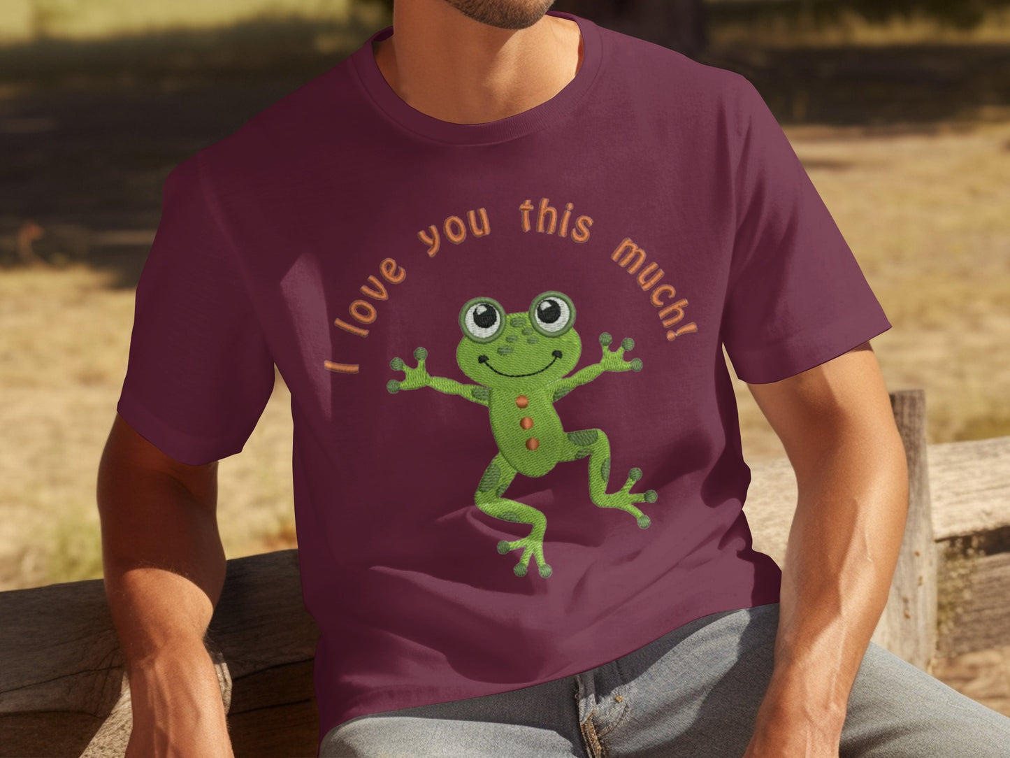 I Love You This Much Frog Graphic T-Shirt