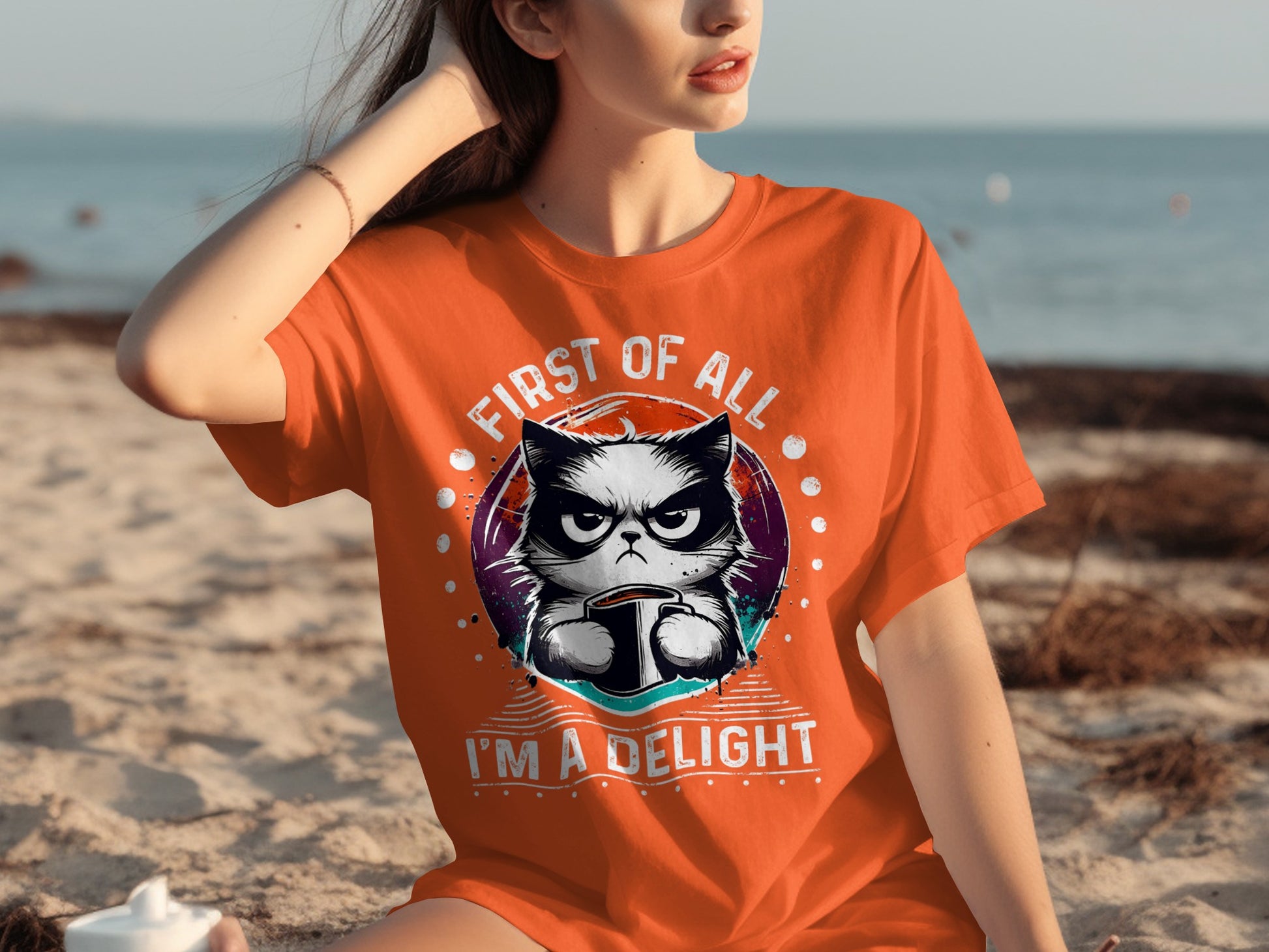First Of All I'm A Delight Grumpy Cat T-Shirt