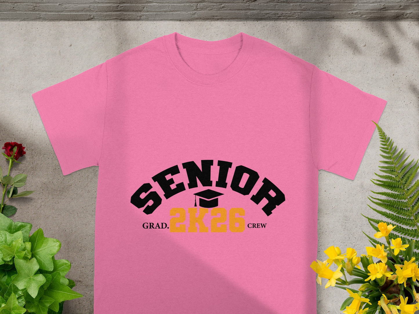 Senior Grad 2K26 Crew Graphic T-Shirt for Graduates