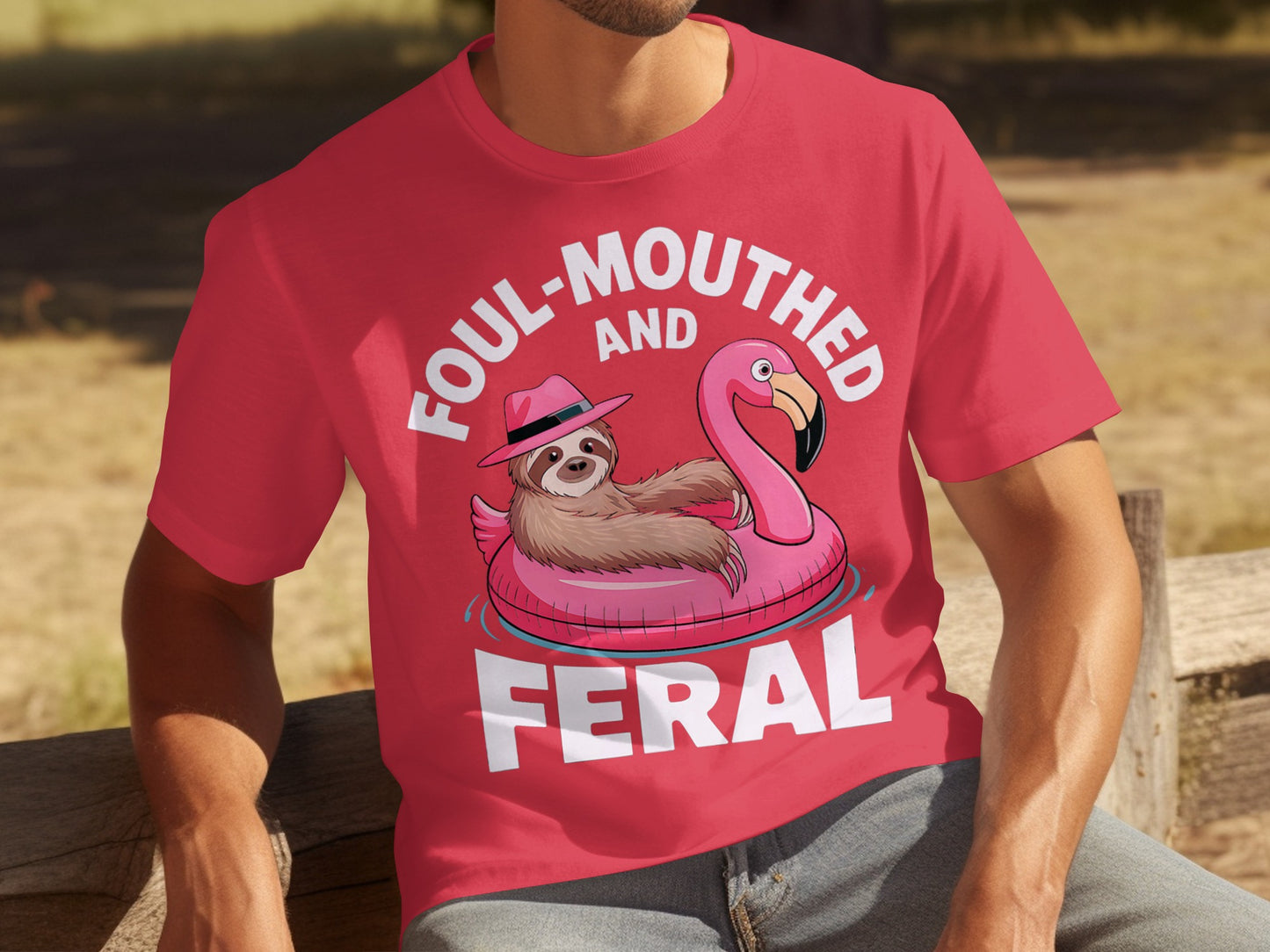 Foul-Mouthed and Feral Funny Graphic T-Shirt