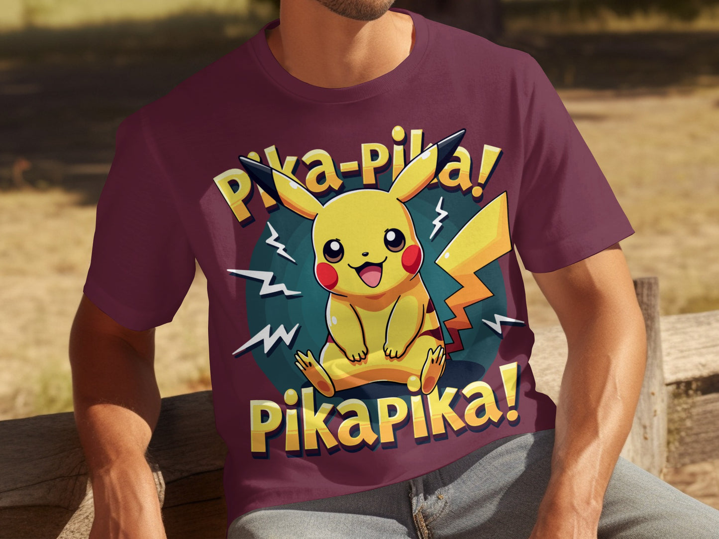 Pika-Pika Pikachu Electric Character T-shirt product