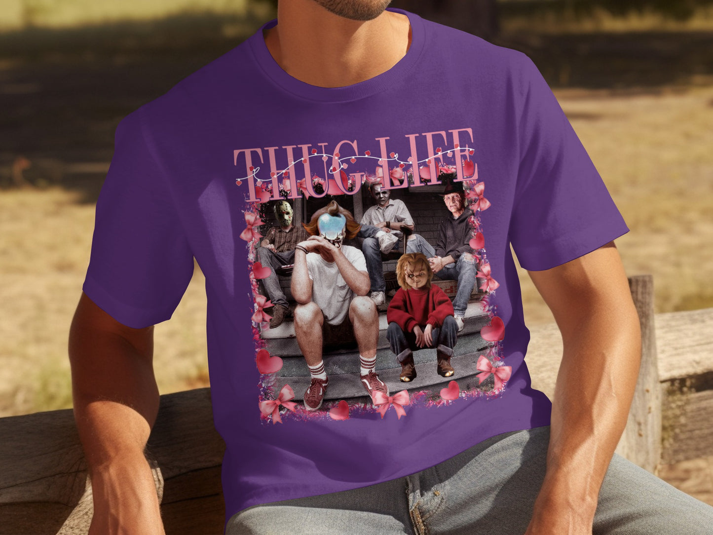 Thug Life T-Shirt with Iconic Characters Design