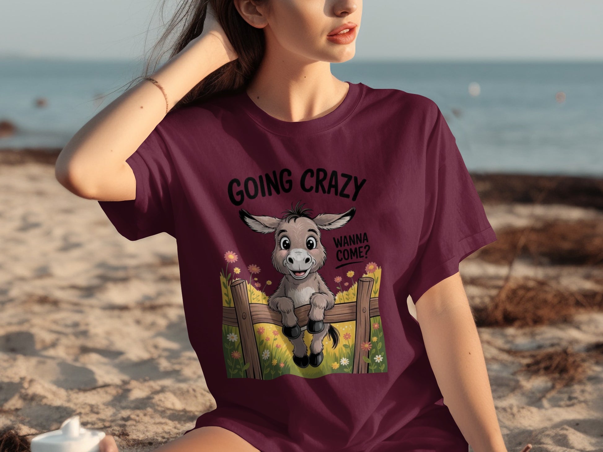 Going Crazy Wanna Come Donkey Graphic T-Shirt