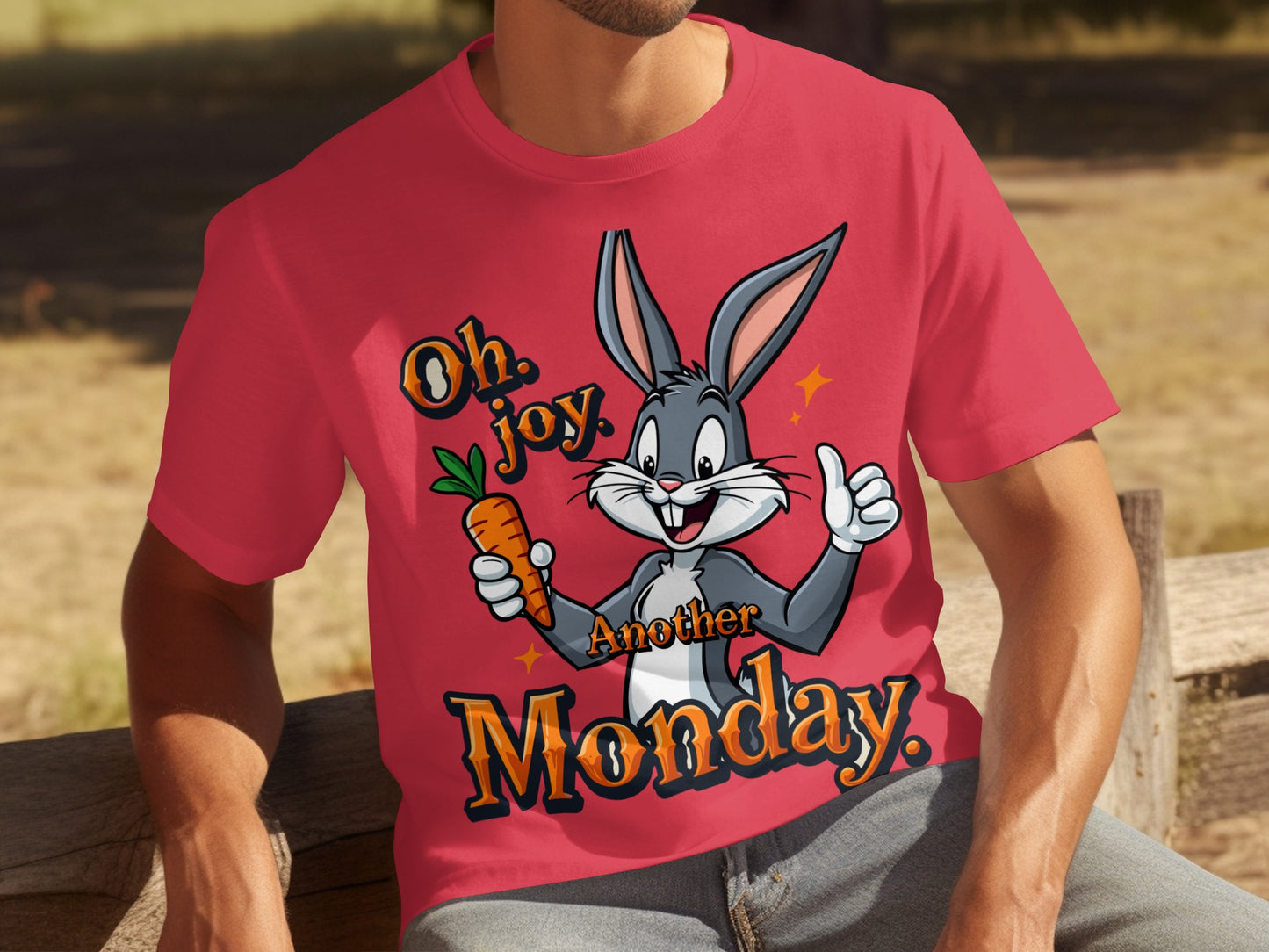 Oh Joy Another Monday Cartoon Rabbit T-Shirt