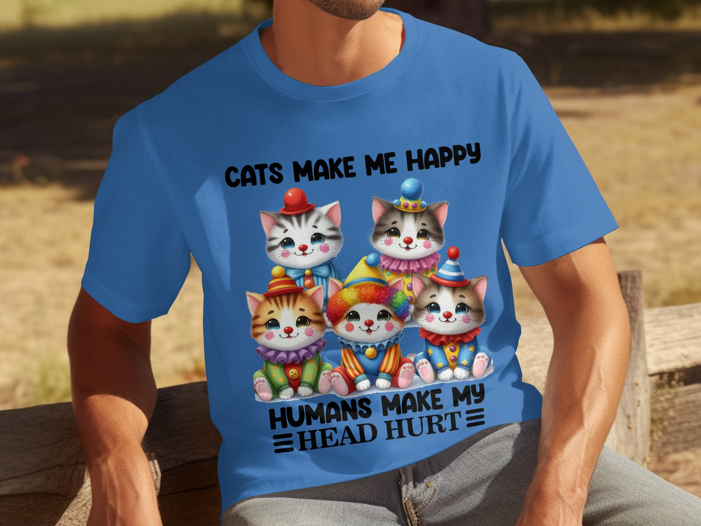 Cats Make Me Happy Humans Make My Head Hurt Shirt