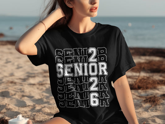 Senior 2023 Graduation Black T-shirt for Class of 23