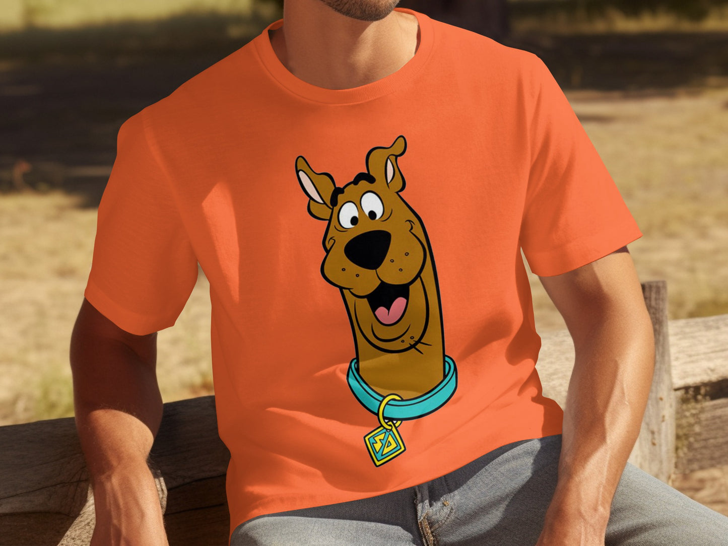 Fun and Colorful Scooby-Doo Graphic T-Shirt Design