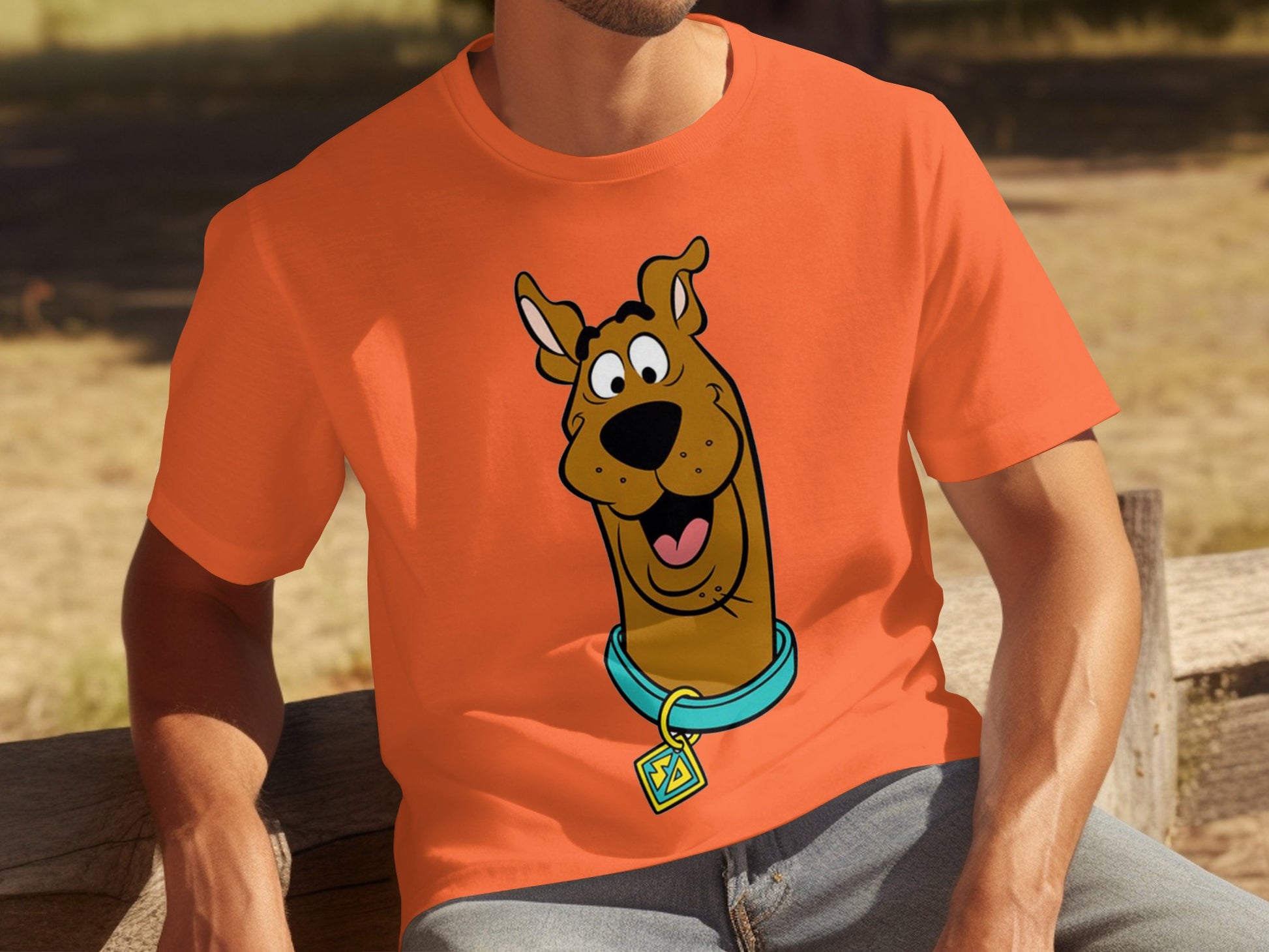 Fun and Colorful Scooby-Doo Graphic T-Shirt Design