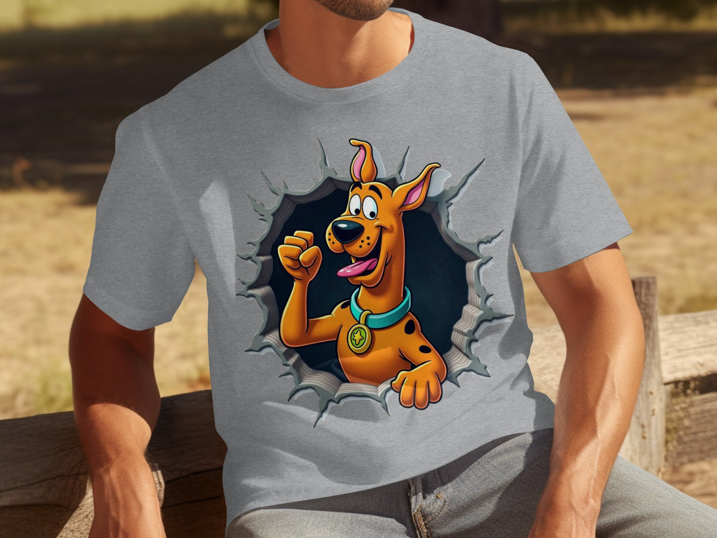 Scooby-Doo Character Graphic Grey Shirt Product