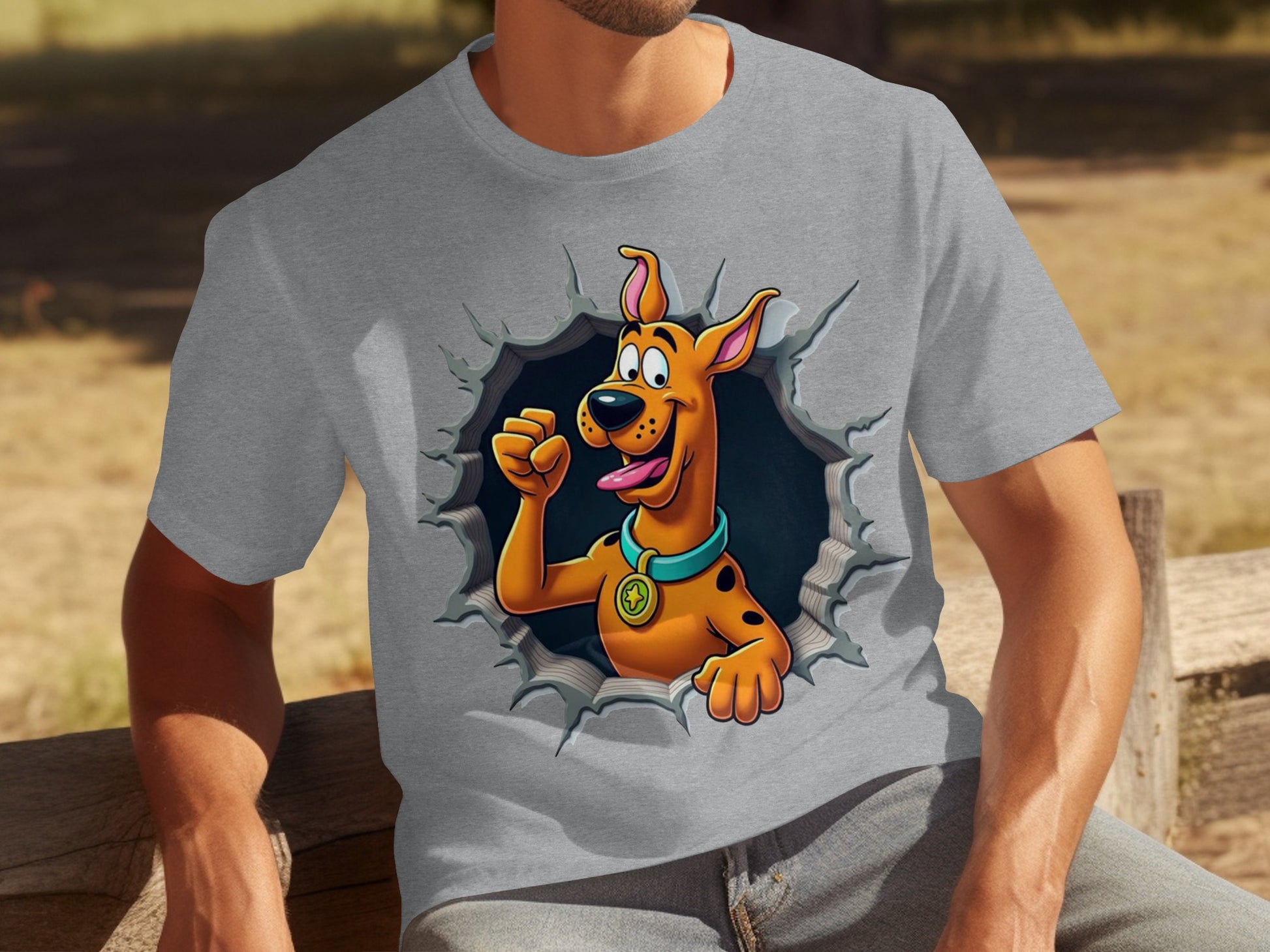 Scooby-Doo Character Graphic Grey Shirt Product