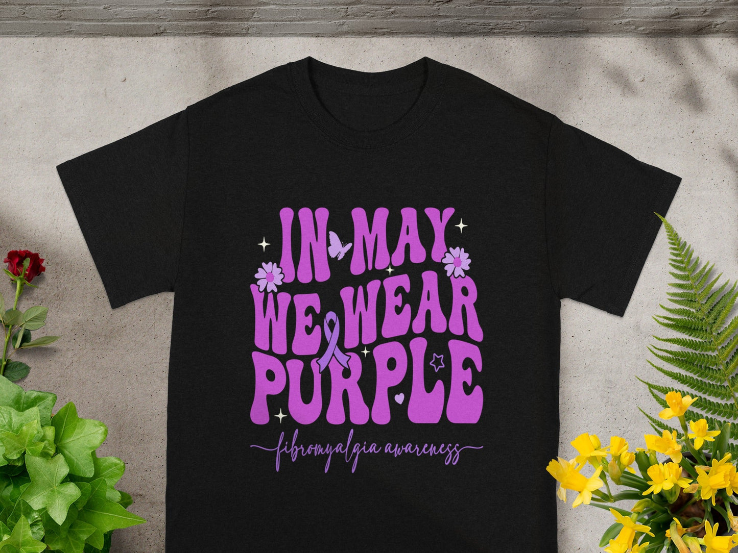 In May We Wear Purple Fibromyalgia Awareness Shirt