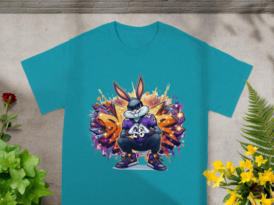Cool Graffiti Style Cartoon Rabbit T-Shirt Product