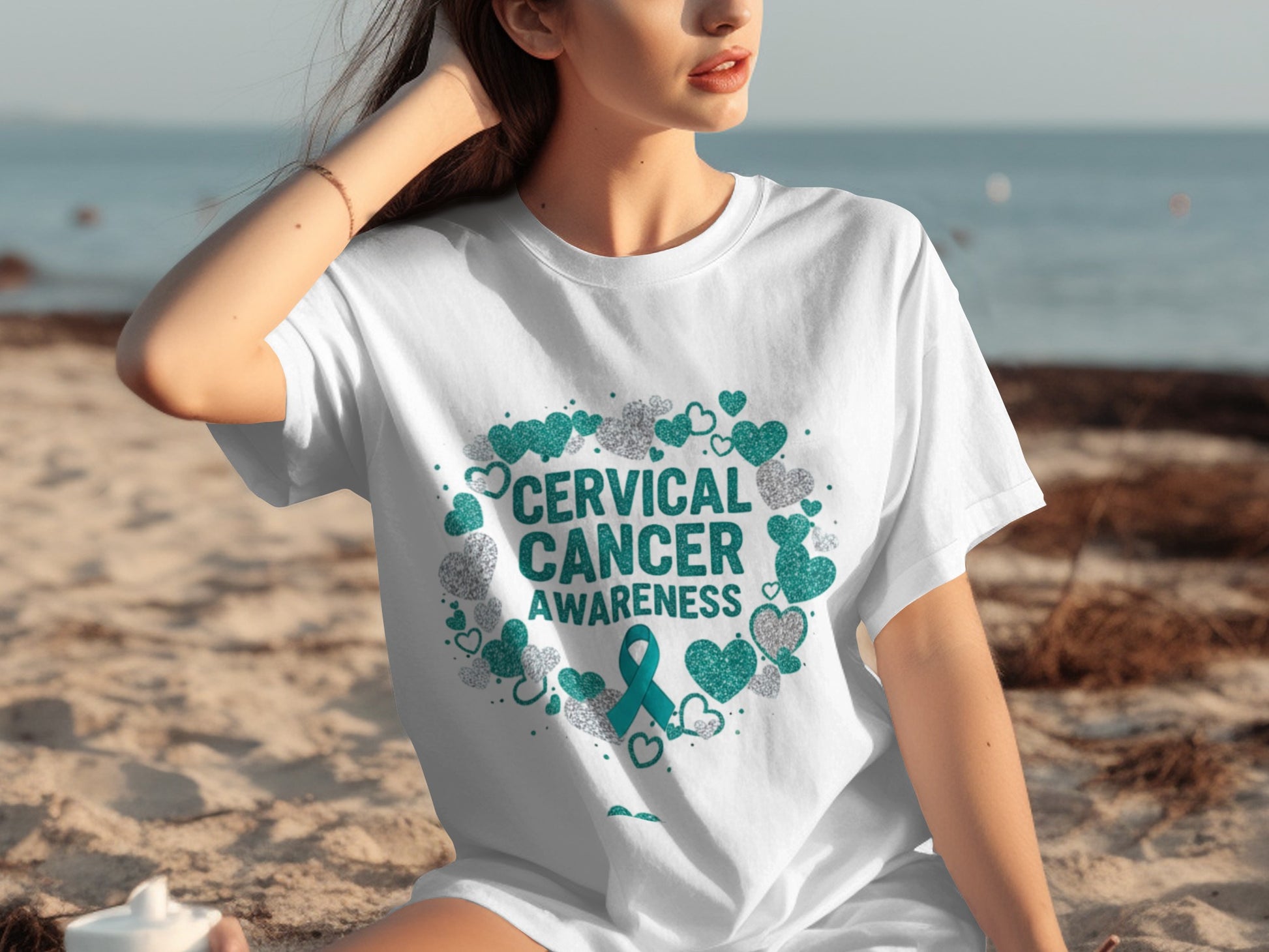 Cervical Cancer Awareness Graphic T-Shirt Product