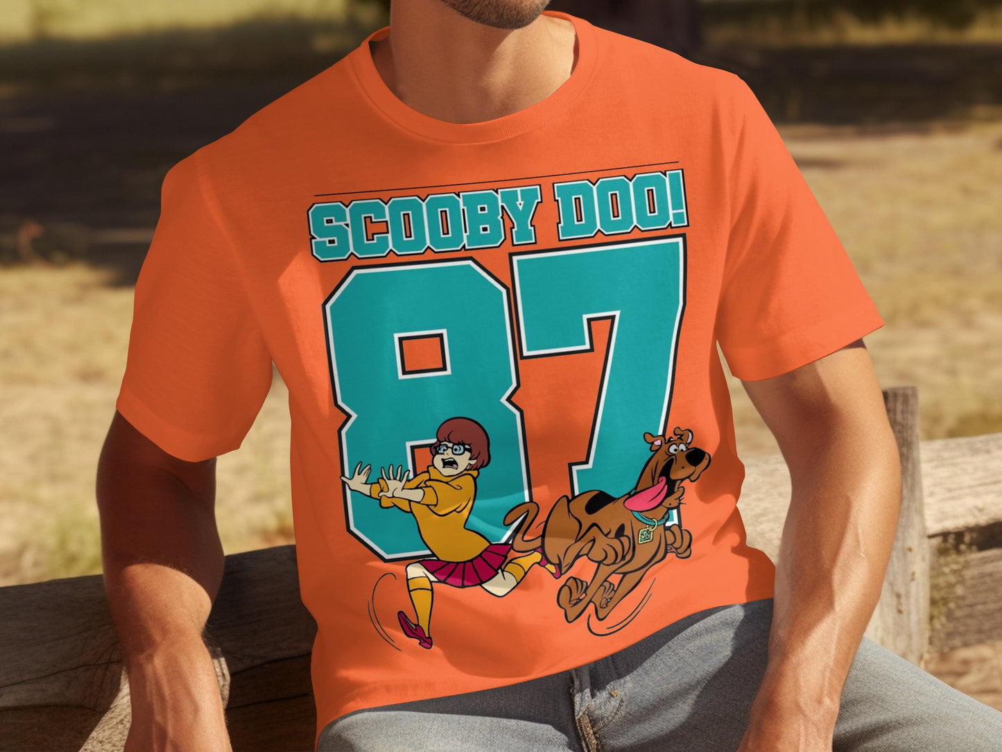 Scooby-Doo 87 Velma and Scooby Graphic T-Shirt