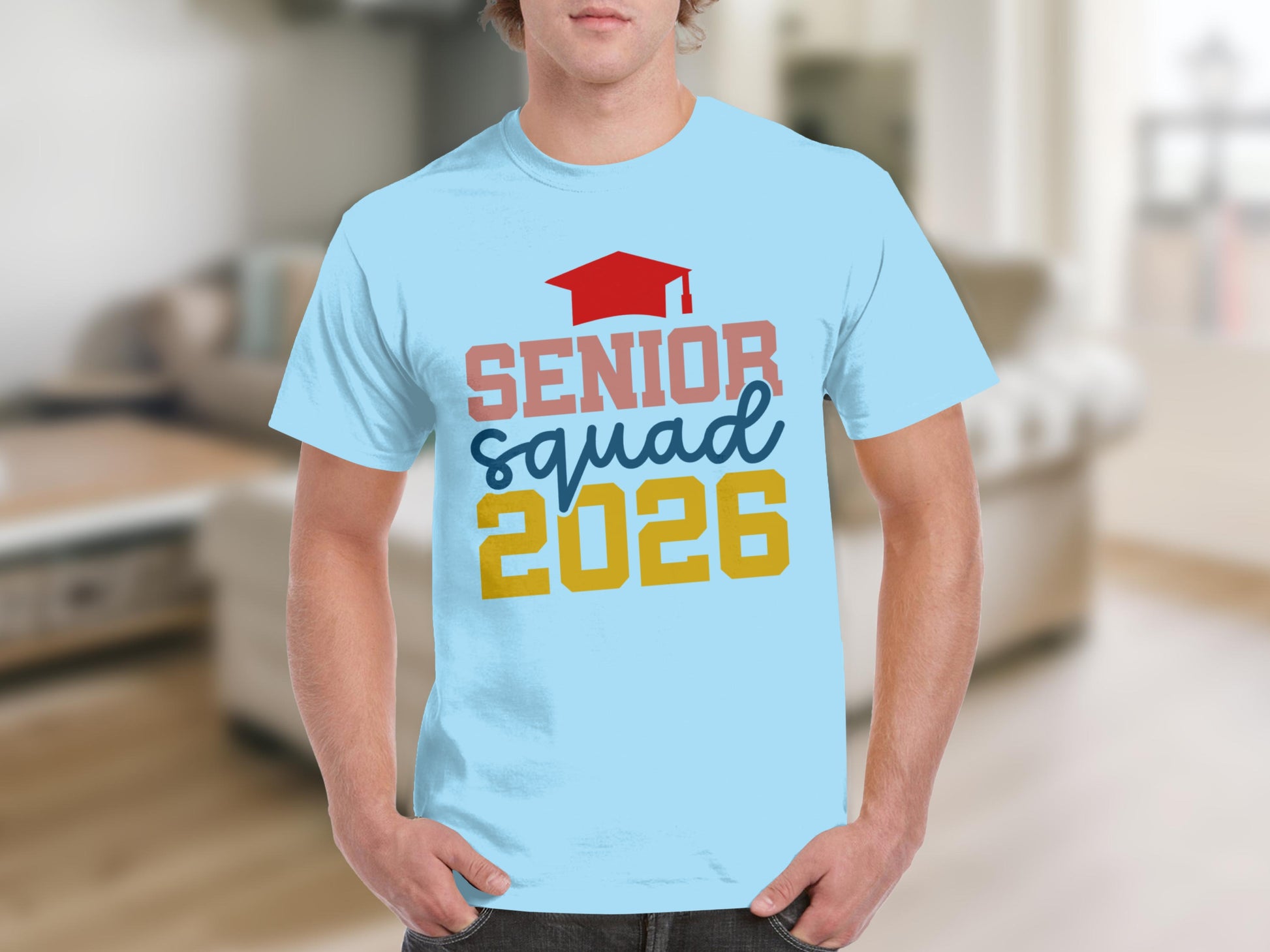 Senior Squad 2026 Graphic Tee for Graduating Class