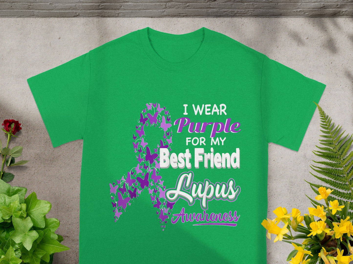 I Wear Purple For My Best Friend Lupus Awareness Shirt