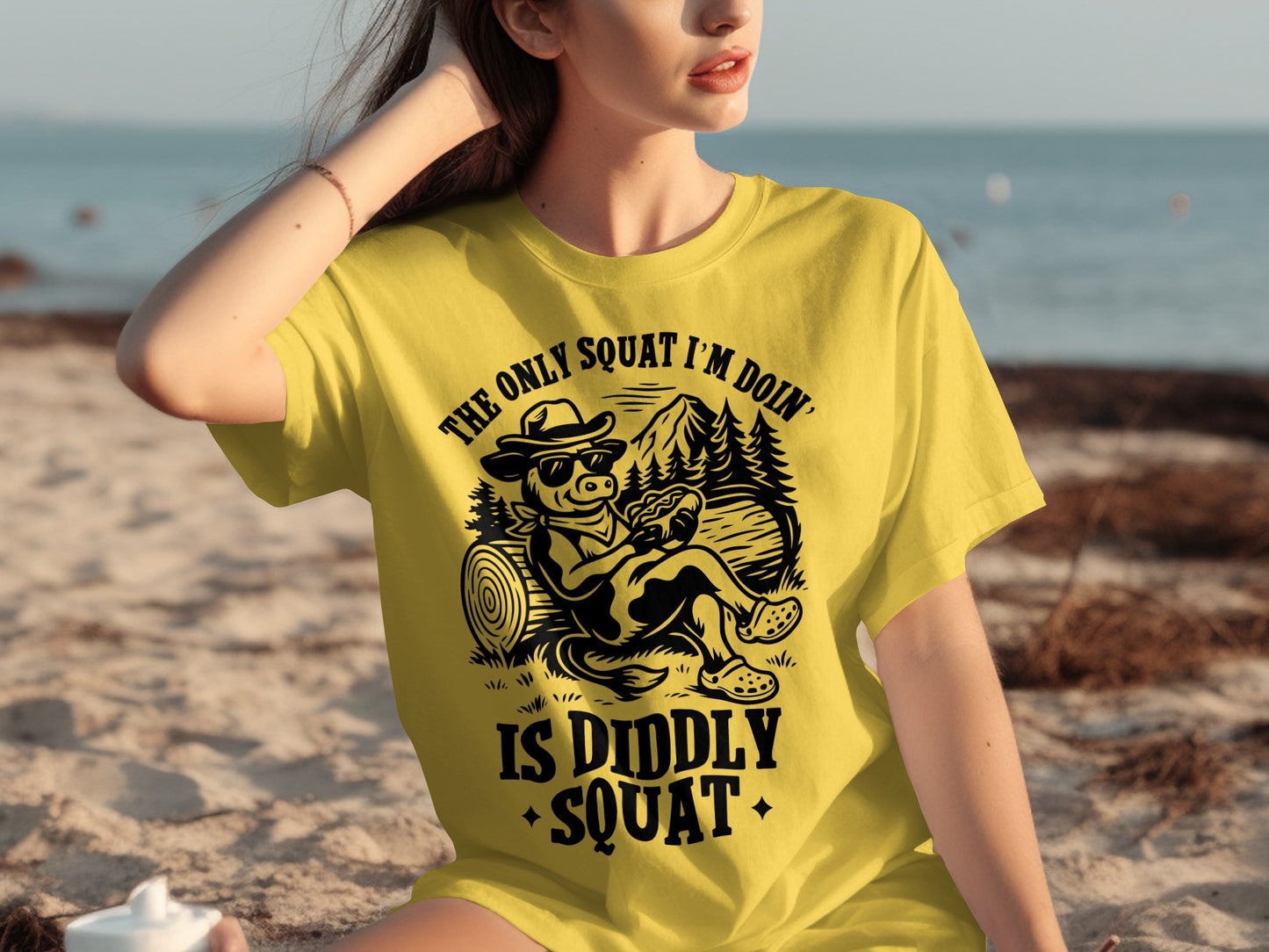 The Only Squat I'm Doin Is Diddly Squat T-shirt