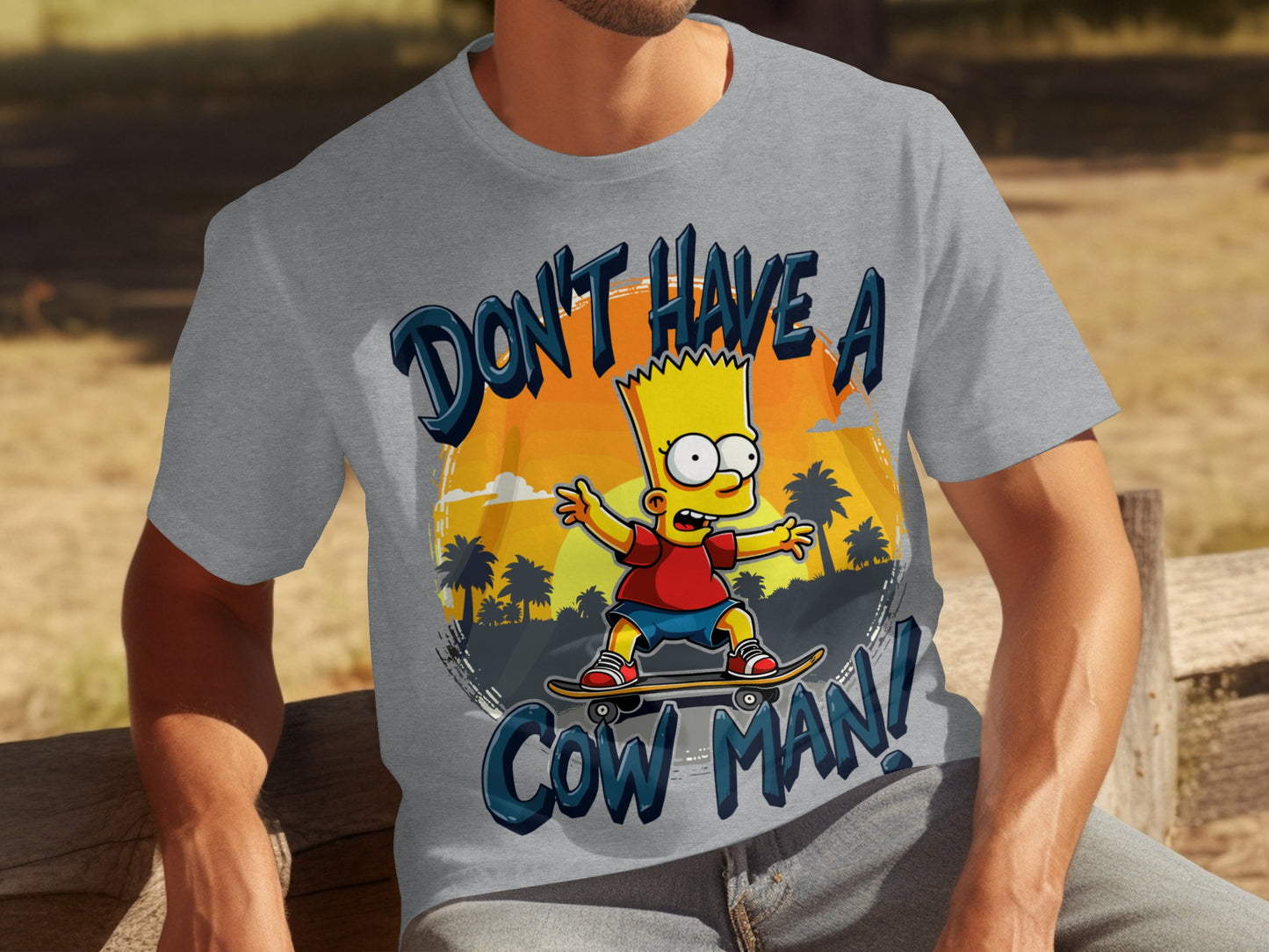Don't Have a Cow Man Bart Simpson T-Shirt