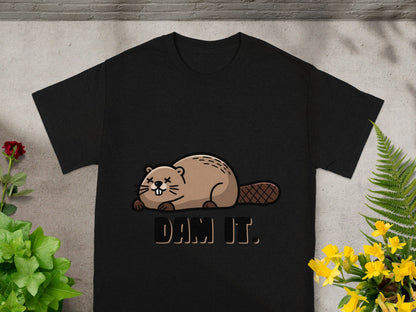 Dam It Funny Beaver Graphic Tee Shirt Product