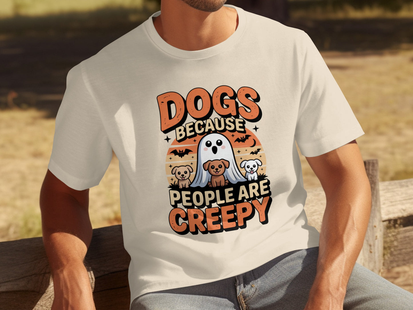 Dogs Because People Are Creepy Halloween T-Shirt