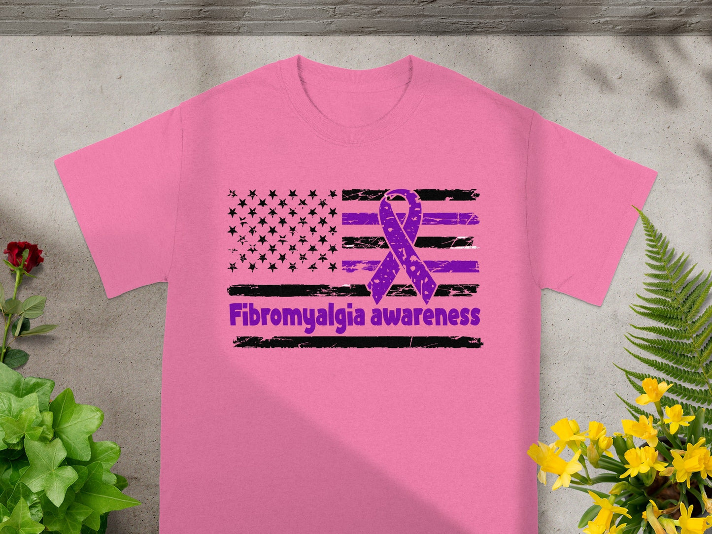 Fibromyalgia Awareness Flag Design T-Shirt Product