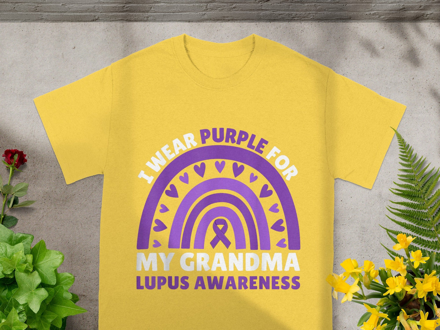 Lupus Awareness I Wear Purple For My Grandma T-shirt