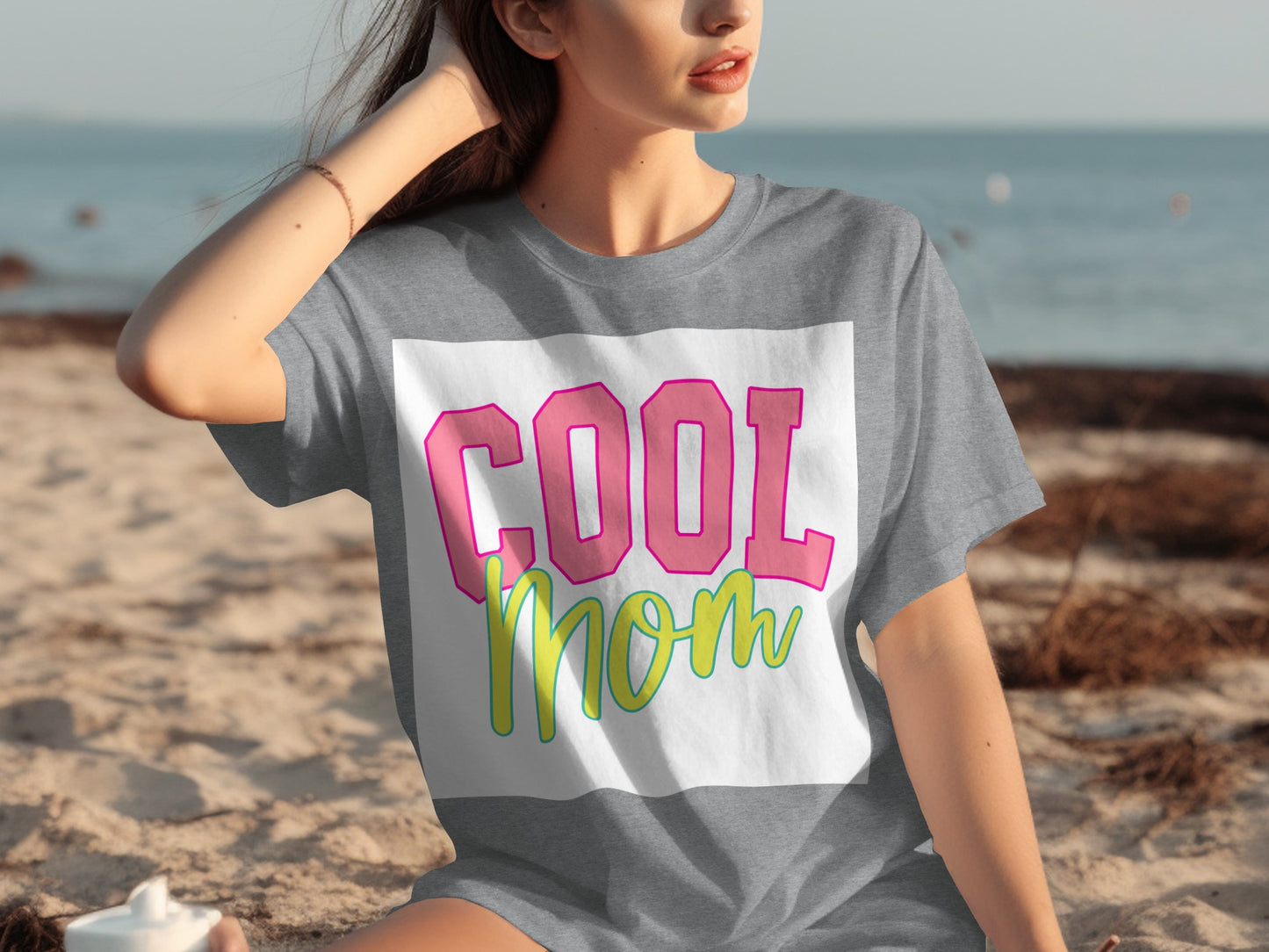 Cool Mom Graphic Printed Grey T-Shirt