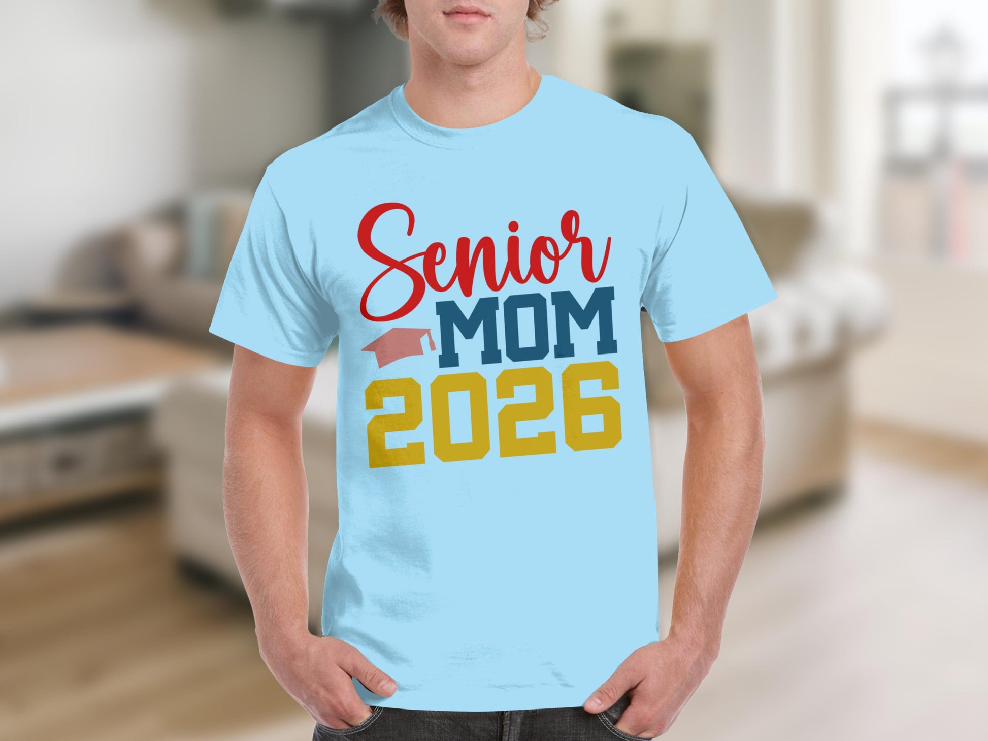 Senior Mom 2026 Colorful Graduation T-Shirt