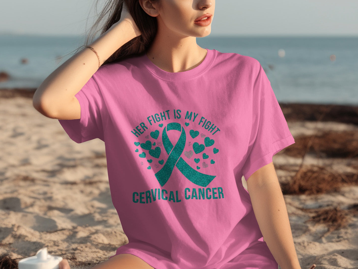 Her Fight Is My Fight Cervical Cancer Awareness Shirt