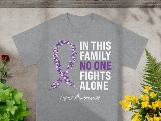 In This Family No One Fights Alone Lupus Awareness Shirt