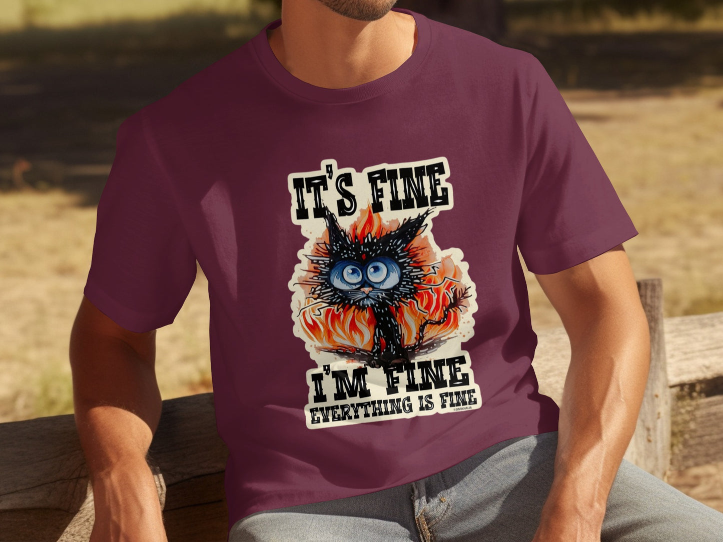 It's Fine I'm Fine Everything Is Fine Graphic Shirt