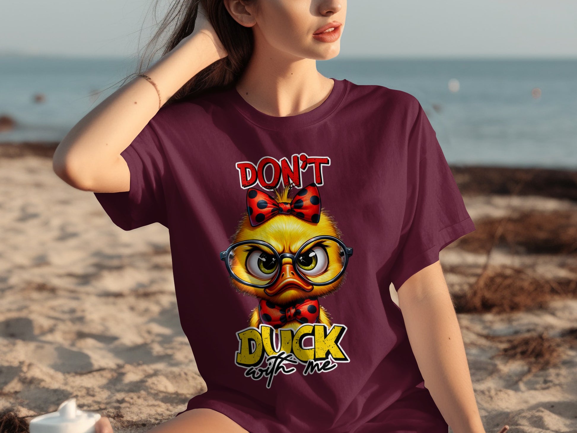 Don't Duck With Me Duck Wearing Glasses Shirt