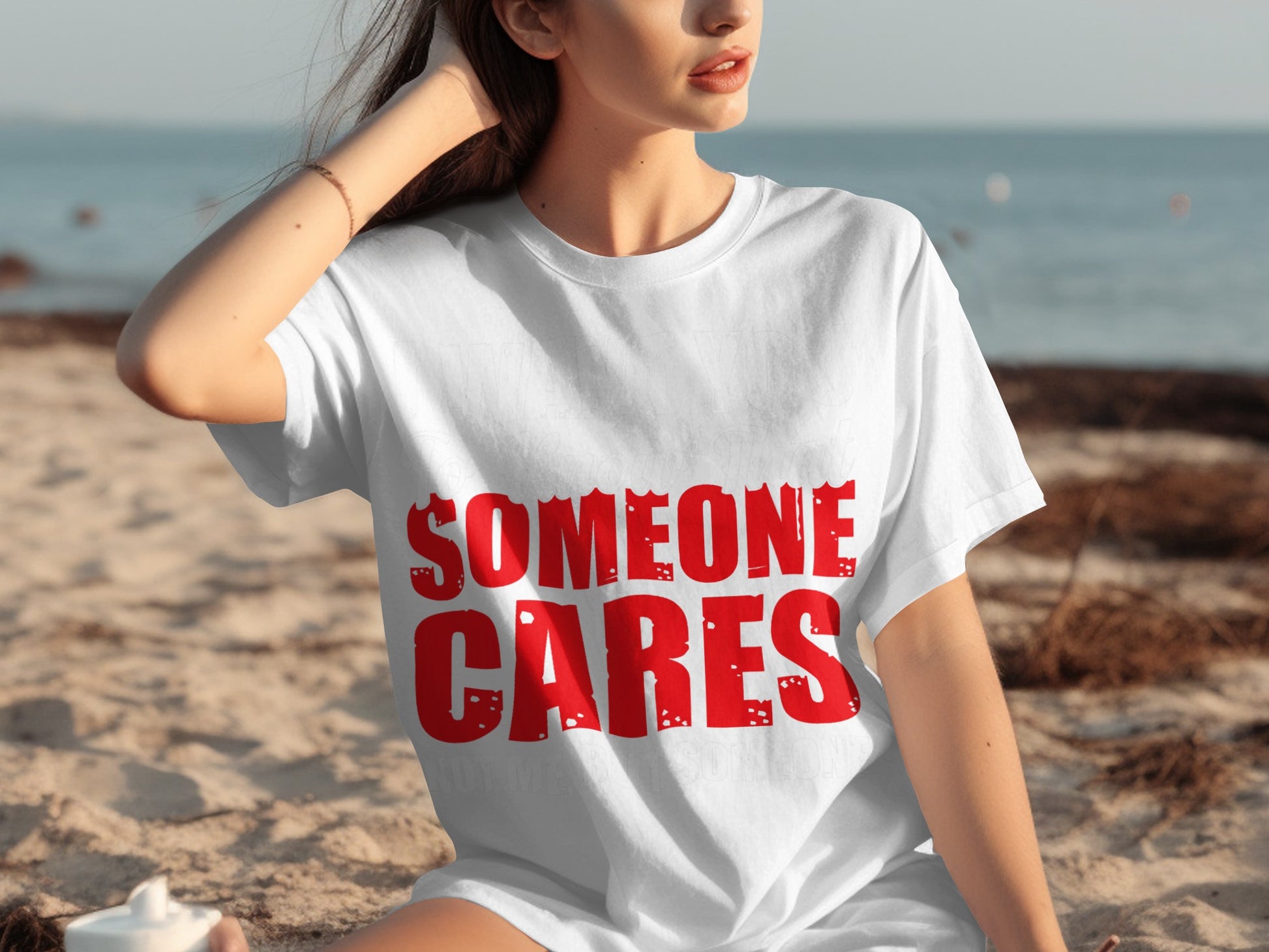 Bold Statement 'Someone Cares' Graphic T-shirt