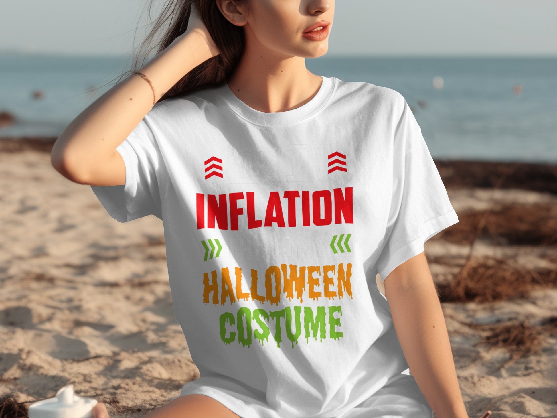 Inflation Halloween Costume Graphic T-Shirt for Fun