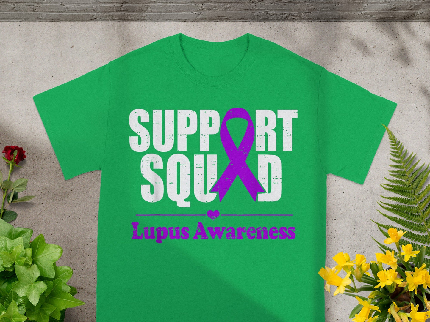 Support Squad Lupus Awareness Green Shirt