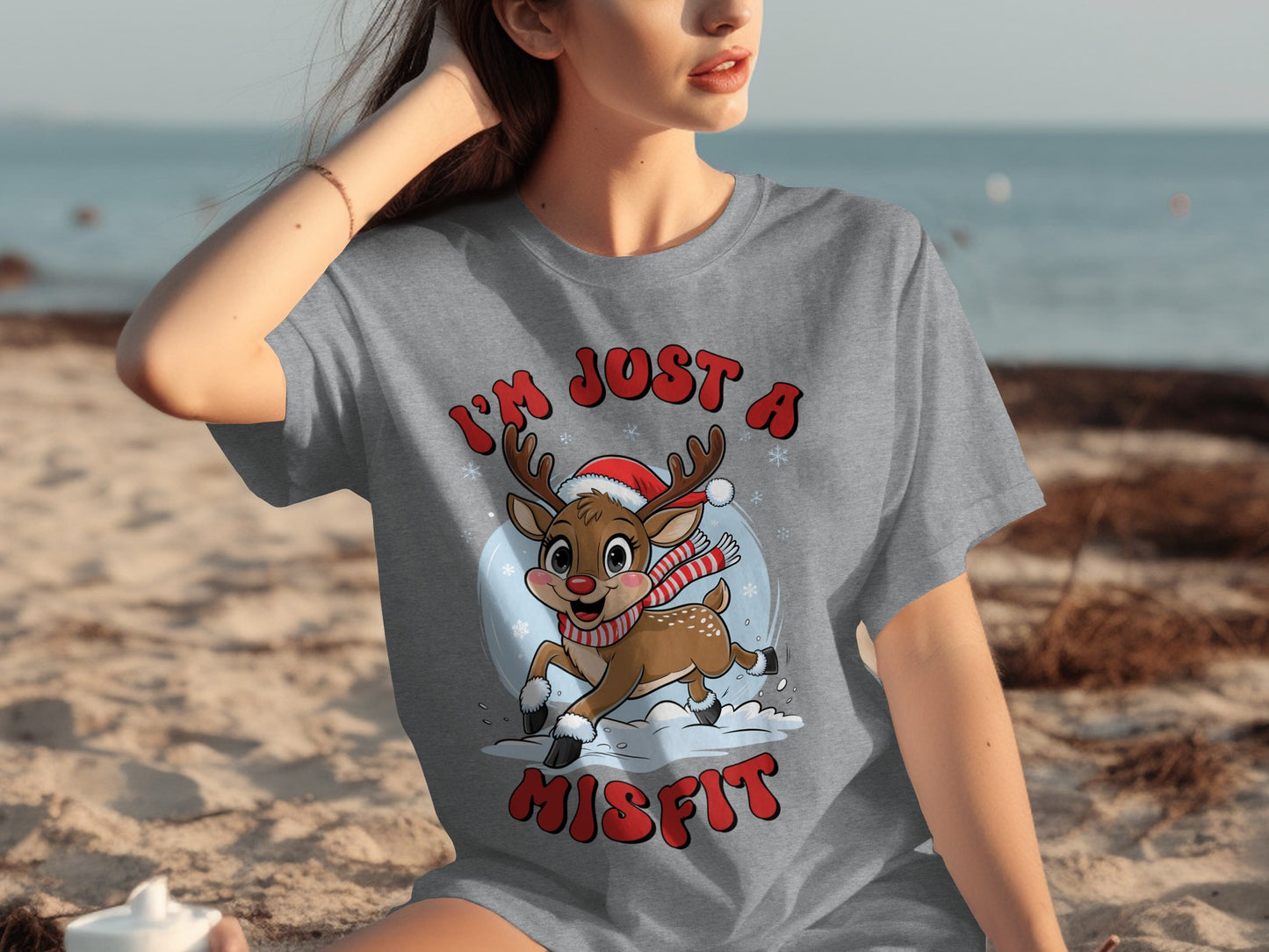 I'm Just A Misfit Rudolph Reindeer Christmas Shirt