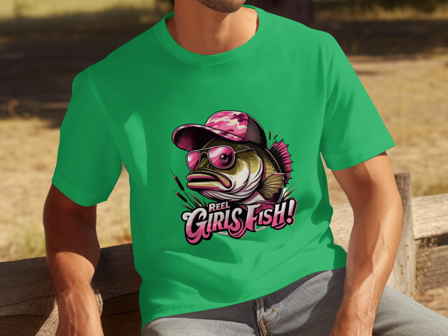 Reel Girls Fish Graphic Tee with Cool Fish Design